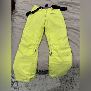 Bright Yellow Snow Pants ski pants